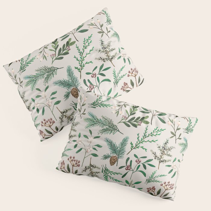 Winter Berry Pattern Pillow Sham Gallery Image 3