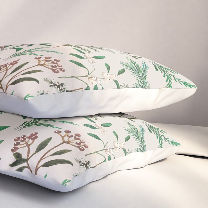 Winter Berry Pattern Pillow Sham Gallery Image 3