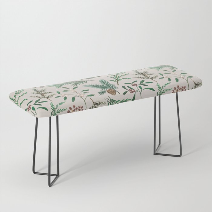 Winter Berry Pattern Bench Gallery Image 1