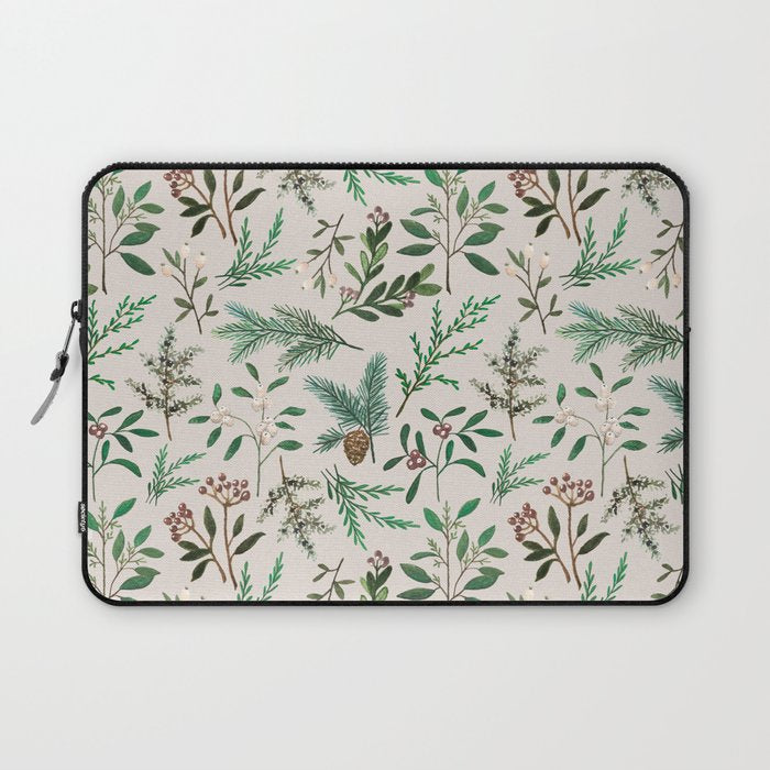 Winter Berry Pattern Laptop Sleeve Gallery Image 1