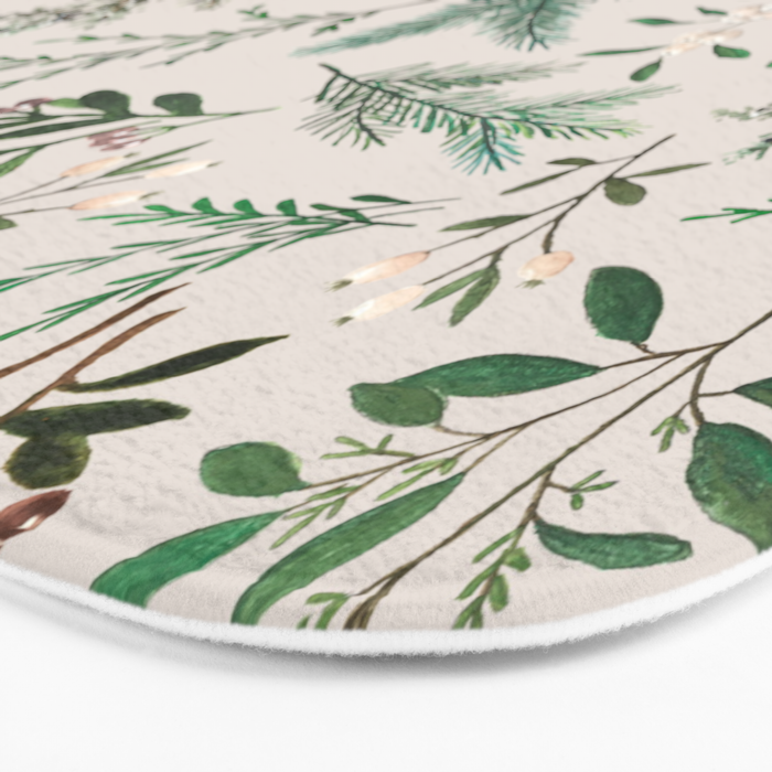 Winter Berry Pattern Bath Mat Gallery Image 3