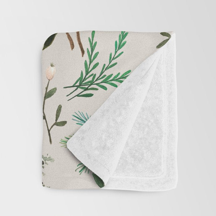 Winter Berry Pattern Throw Blanket Gallery Image 3