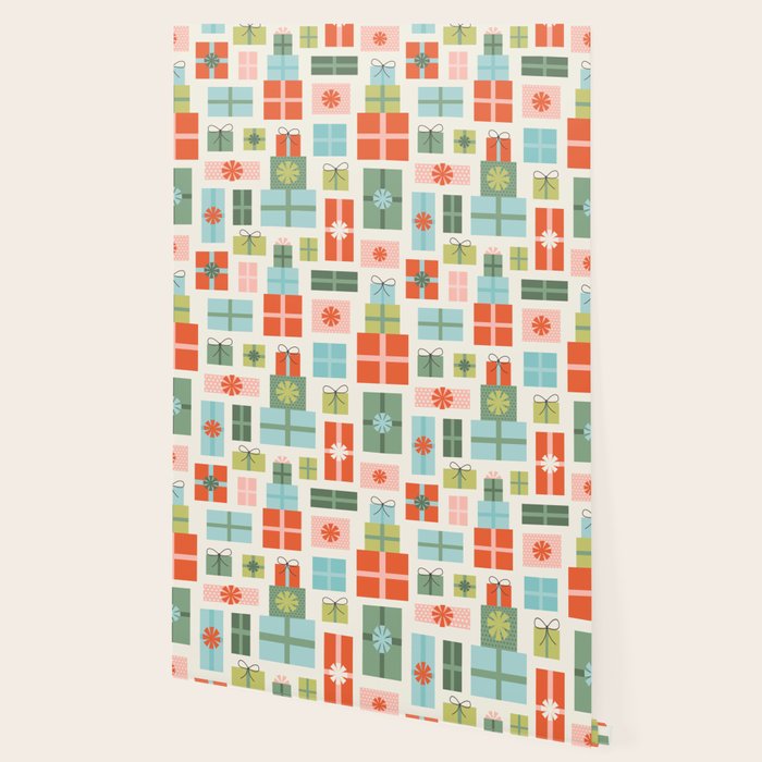 Retro Christmas Presents Wallpaper Gallery Image 2
