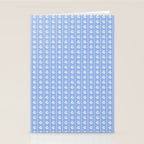 Cozy Vintage Cottage Flowers and Stripes Light Blue and White Pattern Stationery Card Gallery Image 2