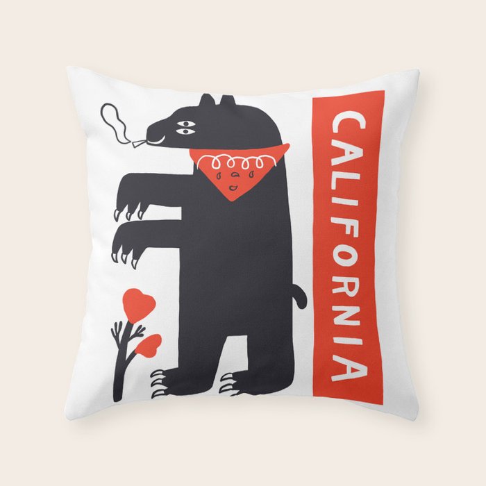 New California Throw Pillow Gallery Image 1