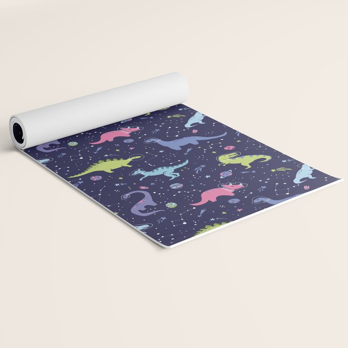 Dinosaurs in Space Yoga Mat Gallery Image 2