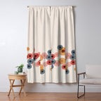 Landscape of flowers and dandelions Window Curtain Gallery Image 5