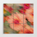 Moving Flowers | Abstract Floral Photography Wood Wall Art Gallery Image 1