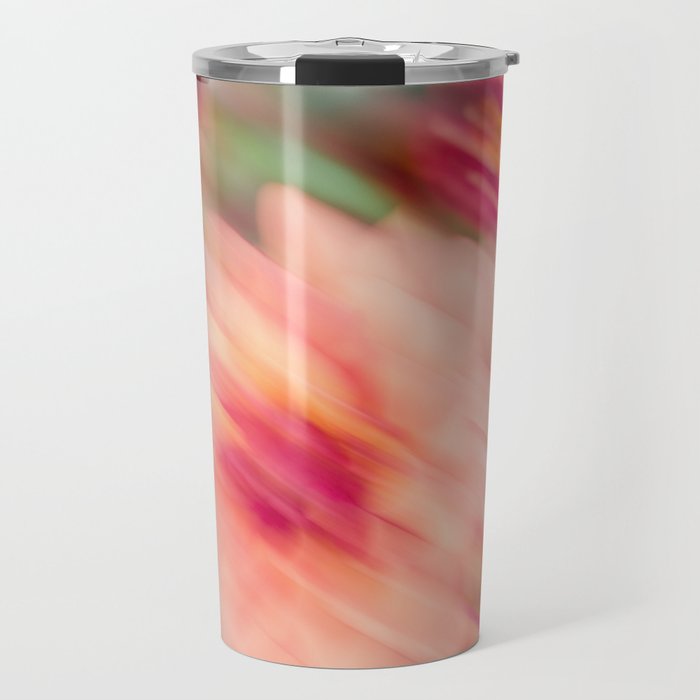 Moving Flowers | Abstract Floral Photography Travel Mug Gallery Image 1