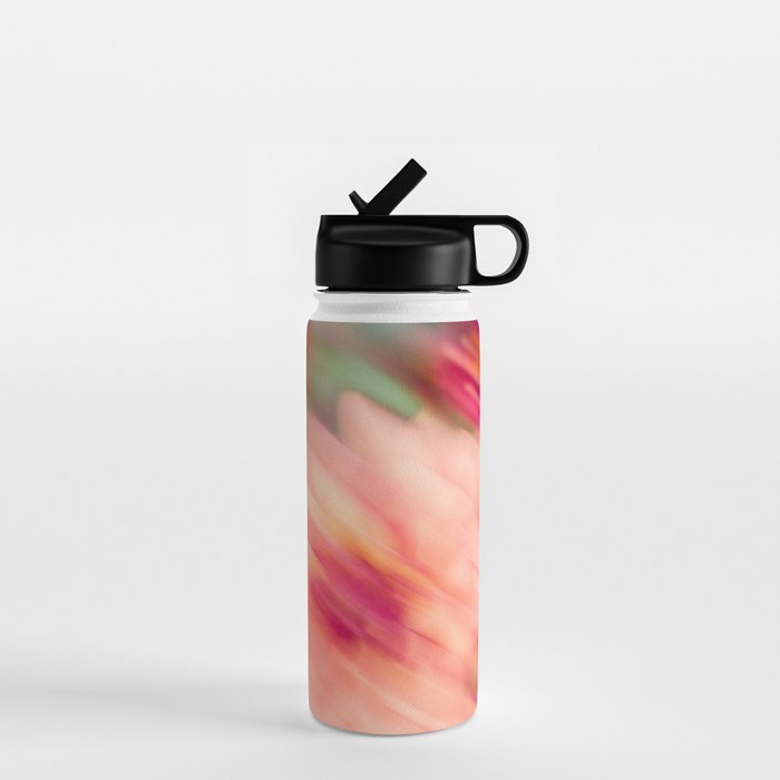 Moving Flowers | Abstract Floral Photography Water Bottle Gallery Image 1