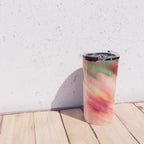 Moving Flowers | Abstract Floral Photography Travel Mug Gallery Image 4