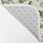 Zodiac Toile Pattern With Cream Colored Background. Bath Mat Gallery Image 2