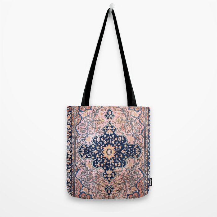 Sarouk  Antique West Persian Rug Print Tote Bag Gallery Image 2