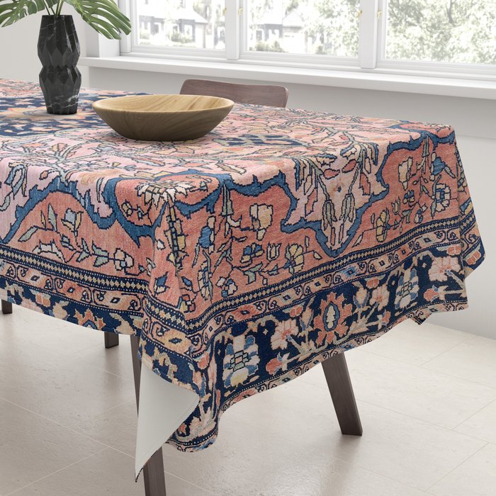 Sarouk  Antique West Persian Rug Print Tablecloth Gallery Image 3