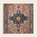 Sarouk  Antique West Persian Rug Print Wood Wall Art Gallery Image 1