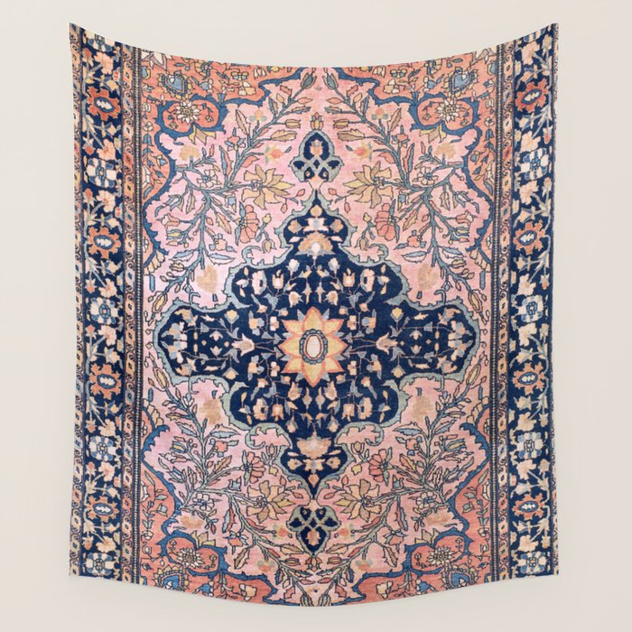 Sarouk  Antique West Persian Rug Print Wall Tapestry Gallery Image 1