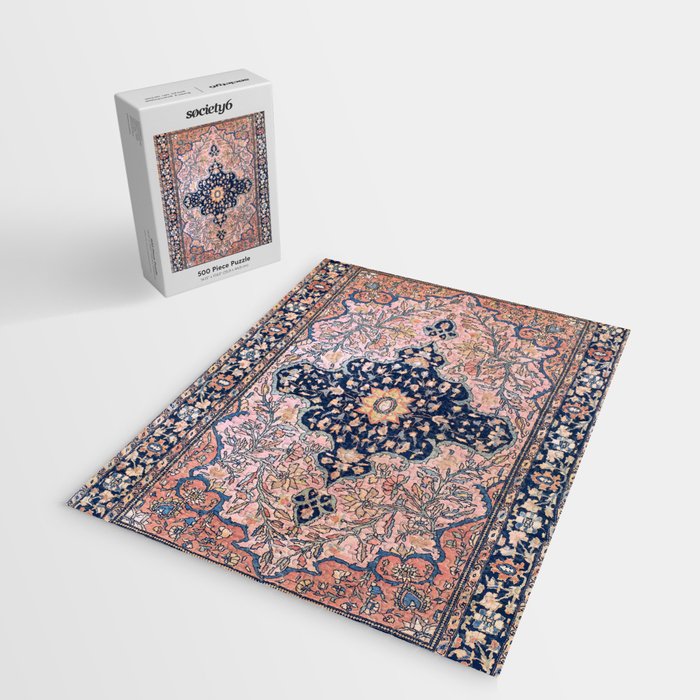 Sarouk  Antique West Persian Rug Print Jigsaw Puzzle Gallery Image 2