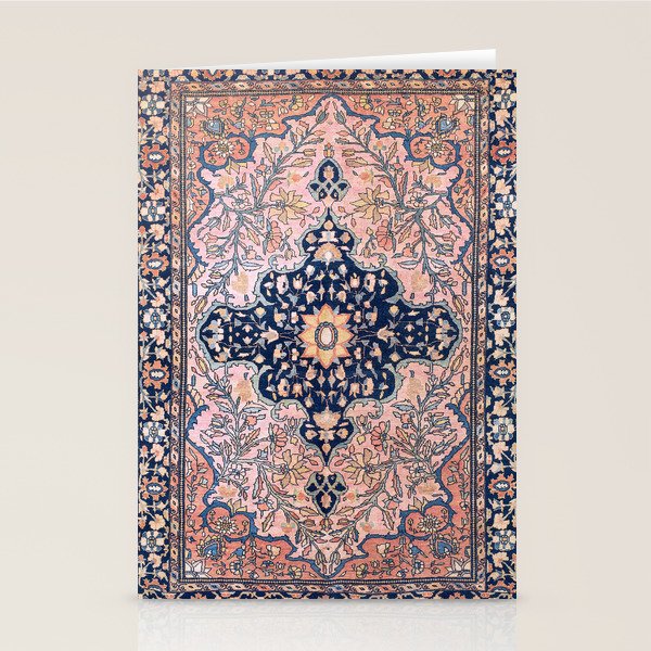 Sarouk  Antique West Persian Rug Print Stationery Card Gallery Image 2