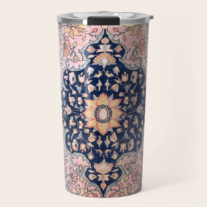 Sarouk  Antique West Persian Rug Print Travel Mug Gallery Image 1