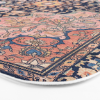 Sarouk  Antique West Persian Rug Print Bath Mat Gallery Image 3