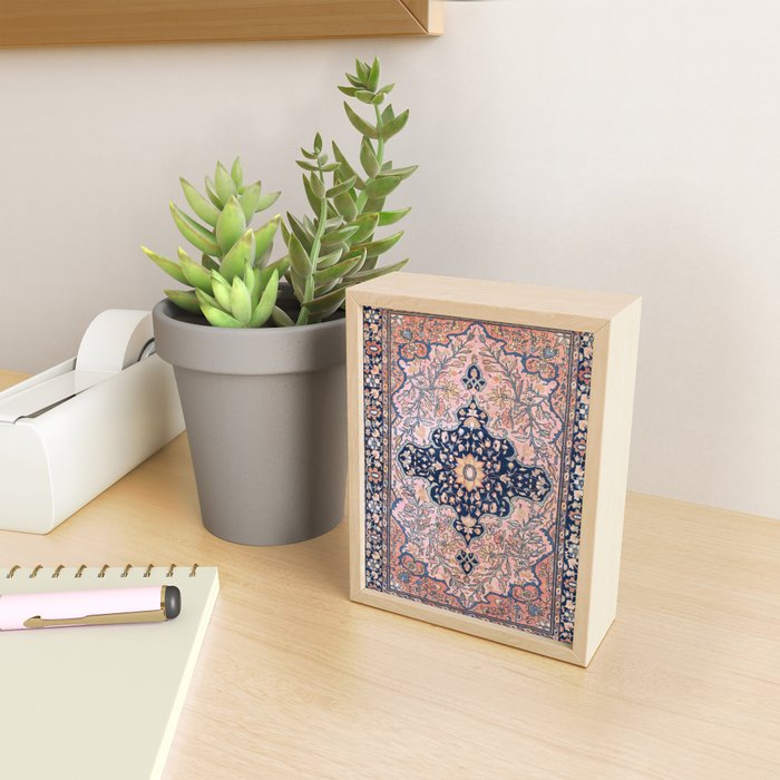 Sarouk  Antique West Persian Rug Print Mini Art Print Gallery Image 2