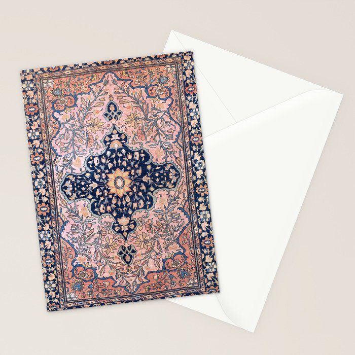 Sarouk  Antique West Persian Rug Print Stationery Card Gallery Image 2