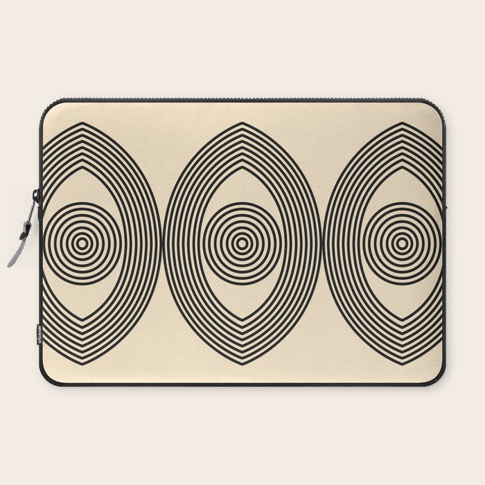 Abstraction_EYE_LINE_POP_ART_Minimalism_001X Laptop Sleeve Gallery Image 2