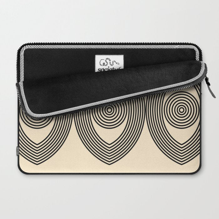 Abstraction_EYE_LINE_POP_ART_Minimalism_001X Laptop Sleeve Gallery Image 2
