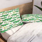 Watercolor Alligator Rainbows Pillow Sham Gallery Image 2