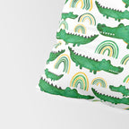 Watercolor Alligator Rainbows Pillow Sham Gallery Image 4