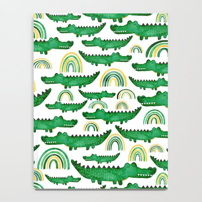Watercolor Alligator Rainbows Notebook Gallery Image 4