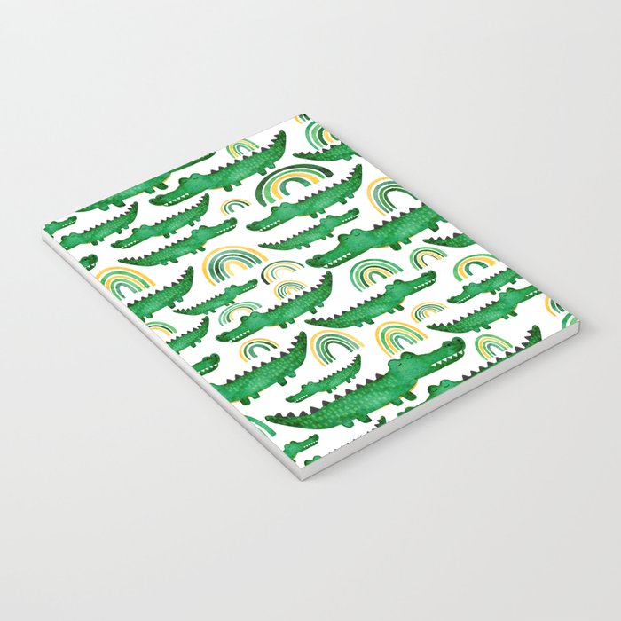 Watercolor Alligator Rainbows Notebook Gallery Image 3