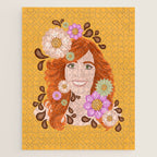 Vintage Beauty Retro Portrait Jigsaw Puzzle Gallery Image 1