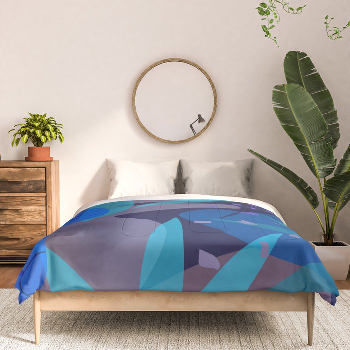 Botanika 6 Blue Comforter Gallery Image 3