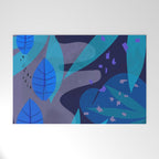 Botanika 6 Blue Welcome Mat Gallery Image 1