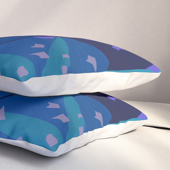 Botanika 6 Blue Pillow Sham Gallery Image 3