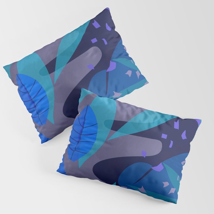 Botanika 6 Blue Pillow Sham Gallery Image 1