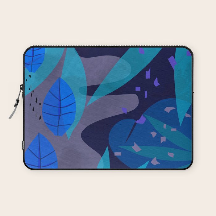 Botanika 6 Blue Laptop Sleeve Gallery Image 1