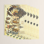 'Christmas Party Cats' by Louis Wain Vintage Cat Art Wrapping Paper Gallery Image 3