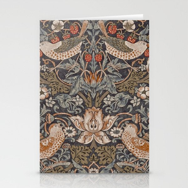 Strawberry thief, William Morris  Stationery Card Gallery Image 1