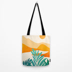 Alpine Sunset Abstract Landscape Series Tote Bag Gallery Image 2