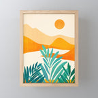 Alpine Sunset Abstract Landscape Series Mini Art Print Gallery Image 1