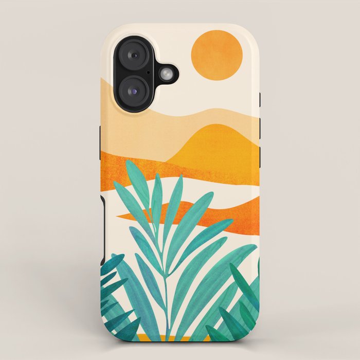 Alpine Sunset Abstract Landscape Series iPhone Case Gallery Image 1