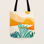 Alpine Sunset Abstract Landscape Series Tote Bag Gallery Image 1