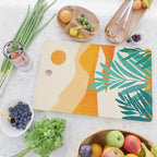 Alpine Sunset Abstract Landscape Series Cutting Board Gallery Image 2