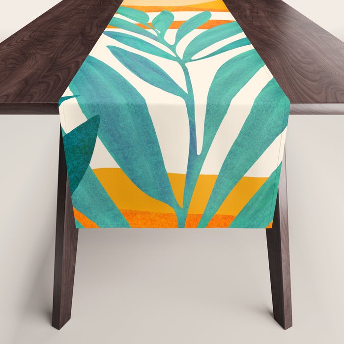 Alpine Sunset Abstract Landscape Series Table Runner Gallery Image 1