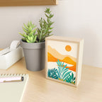 Alpine Sunset Abstract Landscape Series Mini Art Print Gallery Image 2