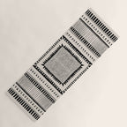 Black & White Symmetrical Pattern #2 Yoga Mat Gallery Image 1