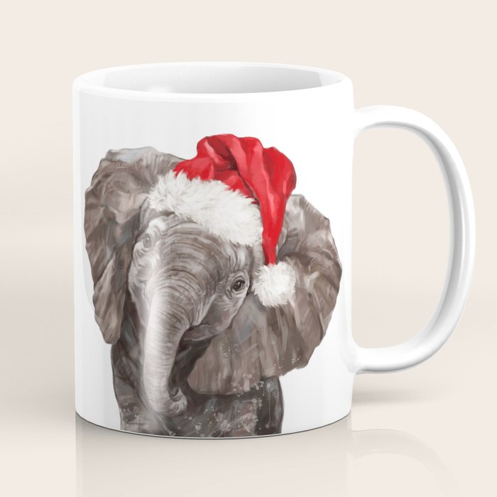 Christmas Baby Elephant Coffee Mug Gallery Image 1