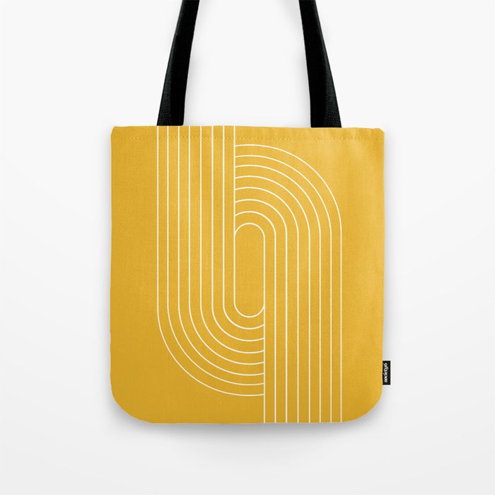 Oval Lines Abstract VII Tote Bag Gallery Image 1